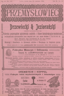 Przemysłowiec : tygodnik popularny dla spraw techniki i przemysłu. R.3, 1906, nr 39