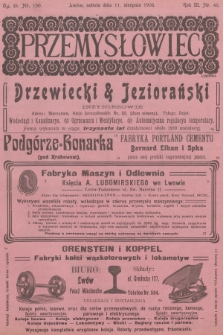 Przemysłowiec : tygodnik popularny dla spraw techniki i przemysłu. R.3, 1906, nr 46