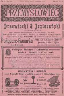 Przemysłowiec : tygodnik popularny dla spraw techniki i przemysłu. R.3, 1906, nr 50