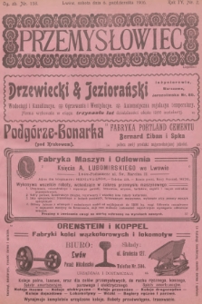 Przemysłowiec : tygodnik popularny dla spraw techniki i przemysłu. R.4, 1906, nr 2