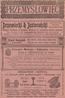 Przemysłowiec : tygodnik popularny dla spraw techniki i przemysłu. R.4, 1906, nr 13