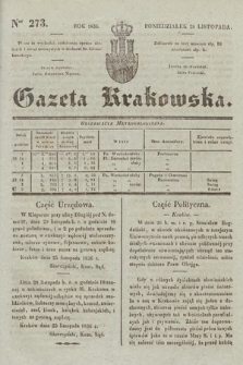 Gazeta Krakowska. 1836, nr 273