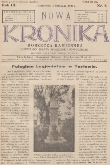 Nowa Kronika Dorzecza Kamiennej : omawiająca sprawy społeczne i gospodarcze. R.3, 1929, nr 6