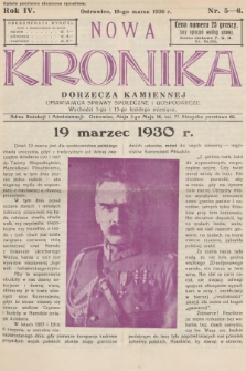 Nowa Kronika Dorzecza Kamiennej : omawiająca sprawy społeczne i gospodarcze. R.4, 1930, nr 5-6