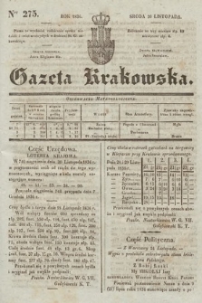 Gazeta Krakowska. 1836, nr 275