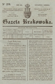 Gazeta Krakowska. 1836, nr 276