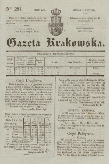 Gazeta Krakowska. 1836, nr 281