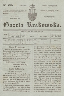 Gazeta Krakowska. 1836, nr 283