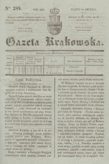 Gazeta Krakowska. 1836, nr 288