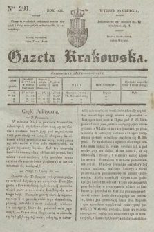 Gazeta Krakowska. 1836, nr 291