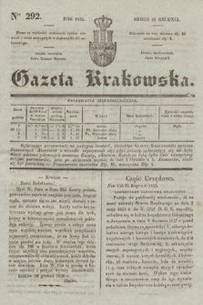 Gazeta Krakowska. 1836, nr 292