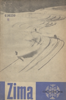 Zima : [miesięcznik Sekcji Sportów Zimowych]. 1956, [nr 1]