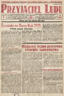 Przyjaciel Ludu. 1929, nr 1