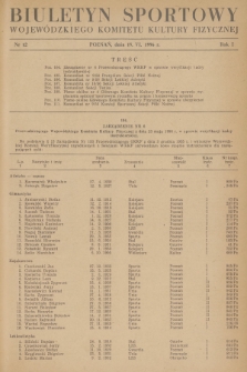 Biuletyn Sportowy Wojewódzkiego Komitetu Kultury Fizycznej. R.1, 1956, nr 12