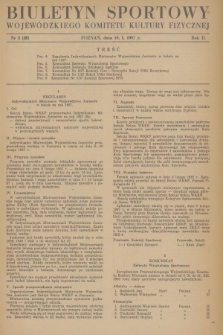 Biuletyn Sportowy Wojewódzkiego Komitetu Kultury Fizycznej. R.2, 1957, nr 2(26)