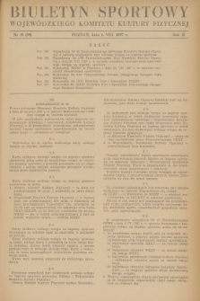 Biuletyn Sportowy Wojewódzkiego Komitetu Kultury Fizycznej. R.2, 1957, nr 15(39)