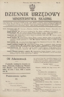 Dziennik Urzędowy Ministerstwa Skarbu. 1920, nr 24