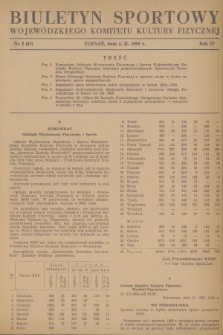 Biuletyn Sportowy Wojewódzkiego Komitetu Kultury Fizycznej. R.4, 1959, nr 2(63)