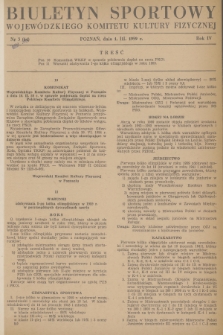 Biuletyn Sportowy Wojewódzkiego Komitetu Kultury Fizycznej. R.4, 1959, nr 3(64)