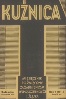 Kuźnica : miesięcznik poświęcony zagadnieniom współczesności i Śląska. R.1, 1935, nr 8