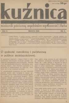 Kuźnica : miesięcznik poświęcony zagadnieniom współczesności i Śląska. R.2, 1936, nr 3
