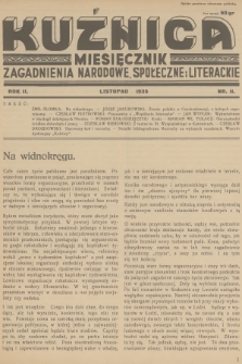 Kuźnica : zagadnienia narodowe, społeczne i literackie. R.2, 1936, nr 11