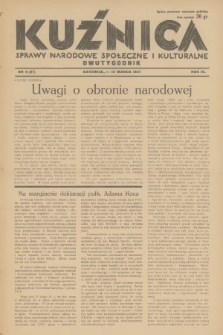 Kuźnica : sprawy narodowe, społeczne i kulturalne. R.3, 1937, nr 5