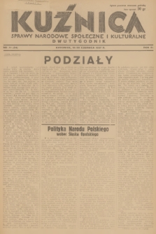 Kuźnica : sprawy narodowe, społeczne i kulturalne. R.3, 1937, nr 12