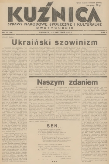 Kuźnica : sprawy narodowe, społeczne i kulturalne. R.3, 1937, nr 17