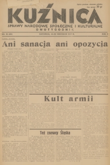 Kuźnica : sprawy narodowe, społeczne i kulturalne. R.3, 1937, nr 18