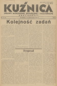 Kuźnica : sprawy narodowe, społeczne i kulturalne. R.3, 1937, nr 19