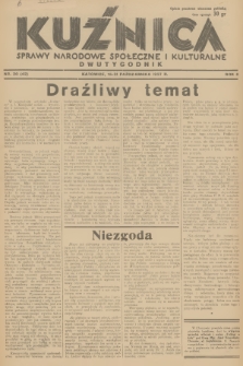 Kuźnica : sprawy narodowe, społeczne i kulturalne. R.3, 1937, nr 20