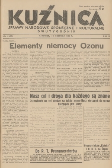 Kuźnica : sprawy narodowe, społeczne i kulturalne. R.4, 1938, nr 11