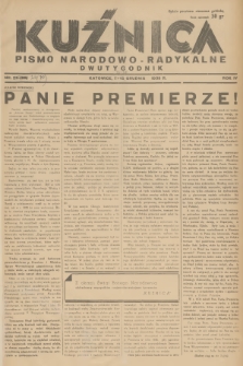 Kuźnica : pismo narodowo-radykalne. R.4, 1938, nr 24 + wkładka