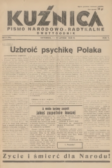 Kuźnica : pismo narodowo-radykalne. R.5, 1939, nr 3