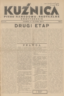 Kuźnica : pismo narodowo-radykalne. R.5, 1939, nr 4