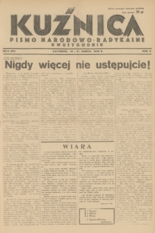 Kuźnica : pismo narodowo-radykalne. R.5, 1939, nr 6