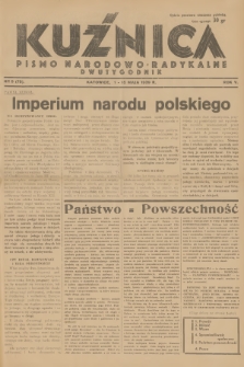 Kuźnica : pismo narodowo-radykalne. R.5, 1939, nr 9