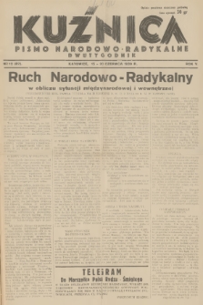 Kuźnica : pismo narodowo-radykalne. R.5, 1939, nr 12