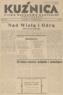 Kuźnica : pismo narodowo-radykalne. R.5, 1939, nr 16