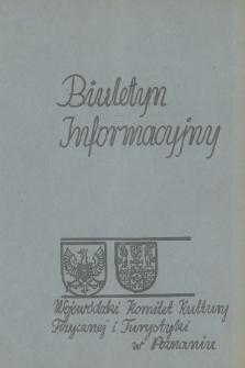 Biuletyn Wojewódzkiego Komitetu Kultury Fizycznej i Turystyki w Poznaniu. R.17, 1972, nr 4