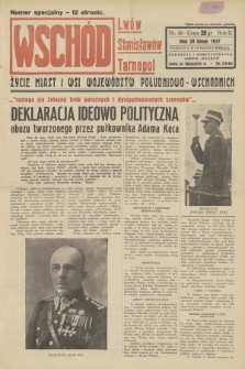 Wschód : Lwów, Stanisławów, Tarnopol : życie miast i wsi województw południowo-wschodnich. R.2, 1937, nr 40