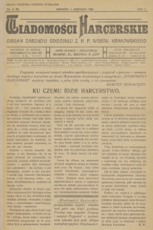 Wiadomości Harcerskie : organ Zarządu Oddziału Z.H.P. Wojew. Krakowskiego. R.1, 1926, nr 2(7)