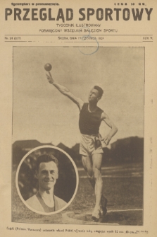 Przegląd Sportowy : tygodnik ilustrowany poświęcony wszelkim gałęziom sportu. R. 5, 1925, nr 24
