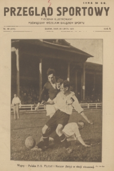 Przegląd Sportowy : tygodnik ilustrowany poświęcony wszelkim gałęziom sportu. R. 5, 1925, nr 29