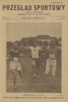 Przegląd Sportowy : tygodnik ilustrowany poświęcony wszelkim gałęziom sportu. R. 5, 1925, nr 42
