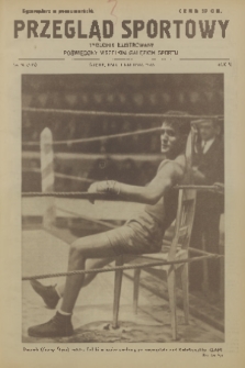 Przegląd Sportowy : tygodnik ilustrowany poświęcony wszelkim gałęziom sportu. R. 5, 1925, nr 49