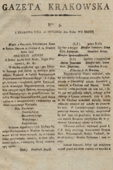 Gazeta Krakowska. 1811, nr 5
