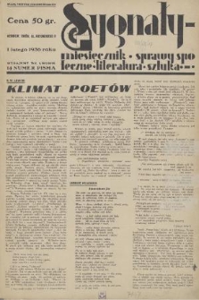Sygnały : sprawy społeczne, literatura, sztuka. 1936, nr 14