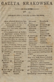 Gazeta Krakowska. 1811, nr 13